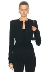 Wardrobe.nyc Wardrobe. Nyc Knit Crop Cardigan Black In Black