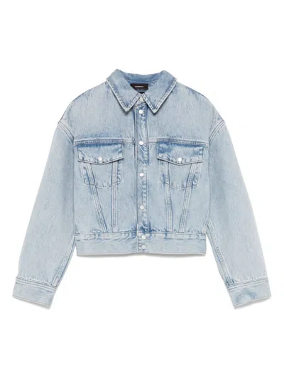 Wardrobe.nyc Cropped Denim Jacket