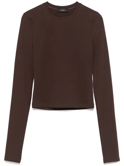 WARDROBE.NYC CROPPED T-SHIRT - WOMEN'S - ELASTANE/POLYAMIDE