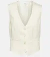 Wardrobe.nyc Cropped Wool Vest In White