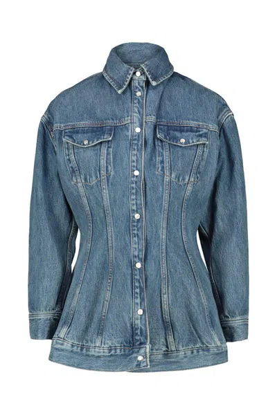 Wardrobe.nyc Denim Contour Jacket Clothing In Blue | ModeSens