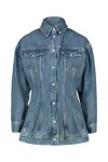 Wardrobe.nyc Contour Denim Jacket In Blue