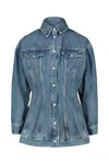 Wardrobe.nyc Contour Denim Jacket In Ind Indigo