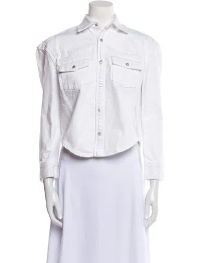 Pre-owned Wardrobe.nyc Denim Jacket W/ Tags In White