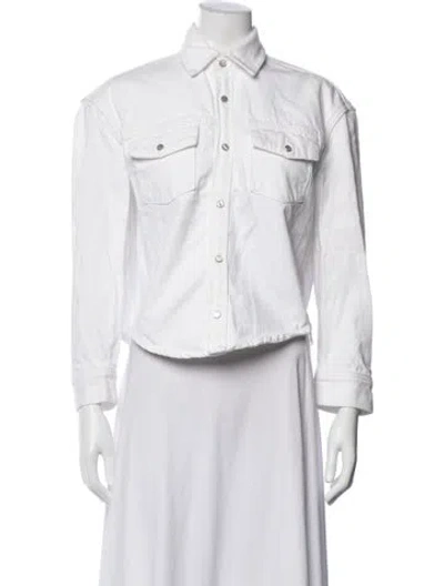 Pre-owned Wardrobe.nyc Denim Jacket In White