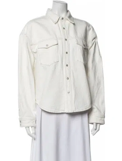 Pre-owned Wardrobe.nyc Denim Jacket In White