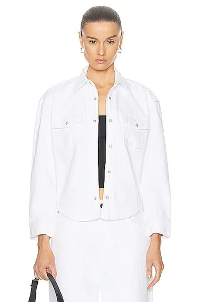 Wardrobe.nyc Denim Jacket In White