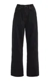 Wardrobe.nyc Denim Low Rise Jean In Black