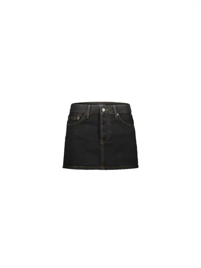 Wardrobe.nyc Denim Micro Mini Skirt