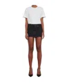 Wardrobe.nyc Micro Mini Denim Skirt Clothing In Black