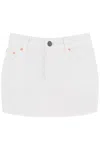 Wardrobe.nyc Denim Mini Skirt In White