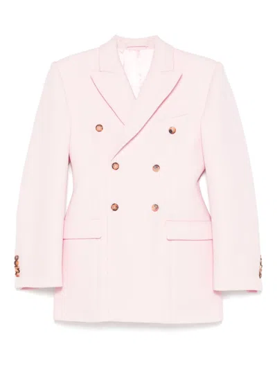 WARDROBE.NYC DOUBLE-BREASTED BLAZER - WOMEN'S - VISCOSE/VIRGIN WOOL