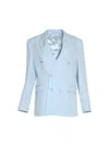 Wardrobe.nyc Wool Double Breasted Blazer With Peak Lapel