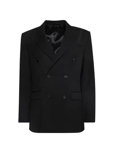 Wardrobe.nyc Double Breasted Blazer Black