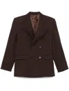 Wardrobe.nyc Double-breasted Blazer In Brown