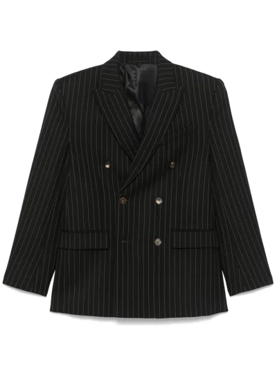 Wardrobe.nyc Doppelreihiger Blazer In Schwarz