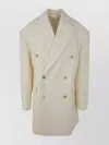 Wardrobe.nyc Double-breasted Coat Button Detailing In White