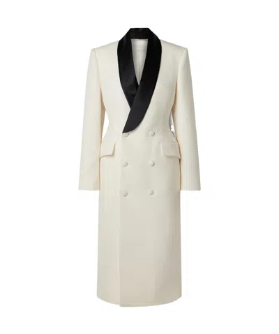 Wardrobe.nyc Double-breasted Coat In White