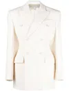 Wardrobe.nyc White Blazer Virgin Wool Mini Dress In White
