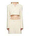 Wardrobe.nyc Off-white Cropped Blazer