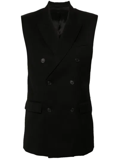 Wardrobe.nyc Double-breasted Gilet In Black