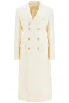Wardrobe.nyc Double-breasted Maxi Coat In Off White (white)