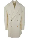 Wardrobe.nyc Double-breasted Coat Button Detailing In Off White