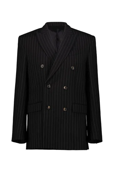 WARDROBE.NYC WARDROBE.NYC DOUBLE-BREASTED PINSTRIPE BLAZER CLOTHING