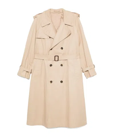 Wardrobe.nyc Double-breasted Trench Coat In Neutral