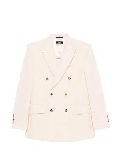 Wardrobe.nyc Double-breasted Blazer In Neutral