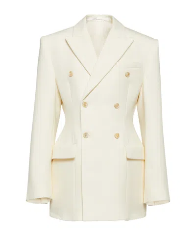 Wardrobe.nyc Double-breasted Suit Jacket In Neutral