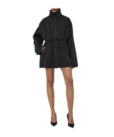 Wardrobe.nyc Drawstring Waist Casual Jacket In Black