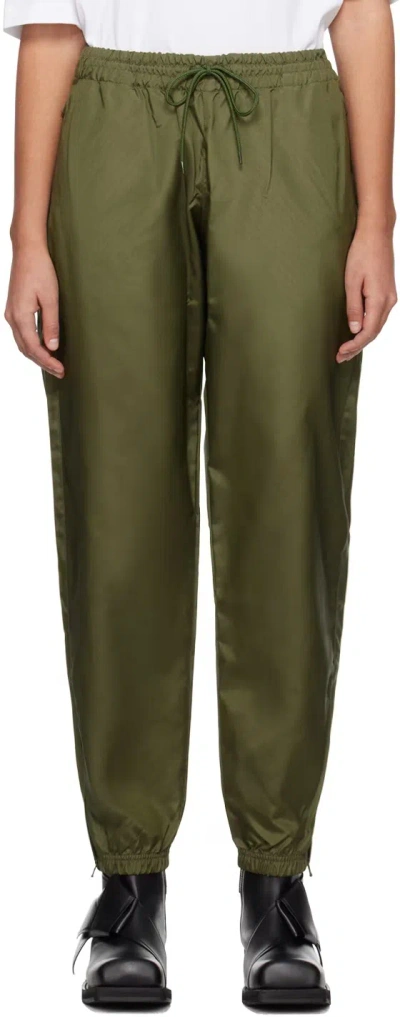 Wardrobe.nyc Drawstring Waistband Sports Pants In Green
