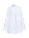 Wardrobe.nyc Wardrobe. Nyc Oversize Shirt Mini Dress White In White