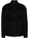 Wardrobe.nyc Tailored Cotton Drill Military Jacket In Black