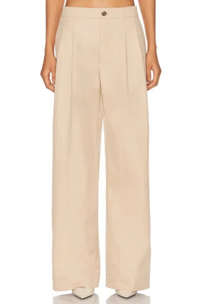 Wardrobe.nyc Wide-leg Cotton Trousers In Brown