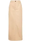Wardrobe.nyc Wardrobe. Nyc Drill Column Skirt In Brown