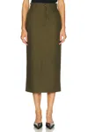 Wardrobe.nyc Drill Midi Skirt In Green