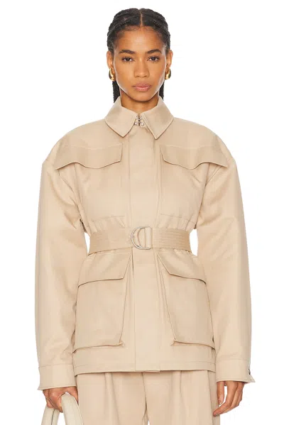 Wardrobe.nyc Drill Parka In Neutral