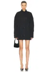 Wardrobe.nyc Oversized Cotton-blend Drill Shirt In Black