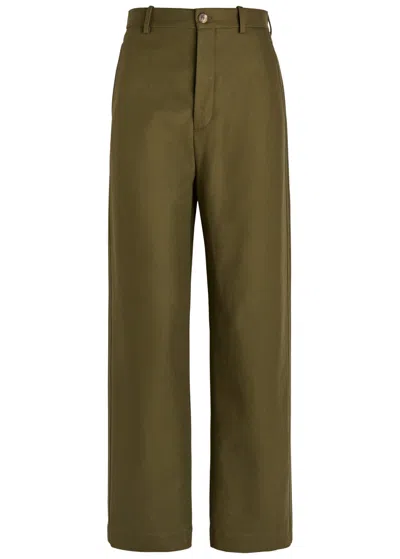 Wardrobe.nyc Drill Straight-leg Trousers In Multi