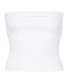 WARDROBE.NYC ELASTIC PLAIN KNITTED STRAPLESS TOP