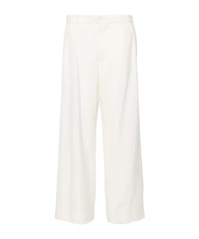 Wardrobe.nyc Embossed Wide-leg Casual Pants