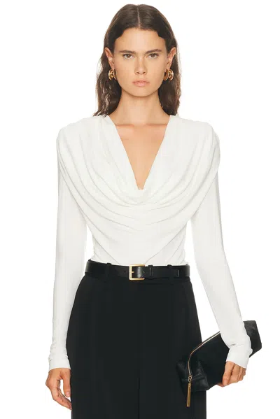 WARDROBE.NYC EVENING COWL NECK TOP