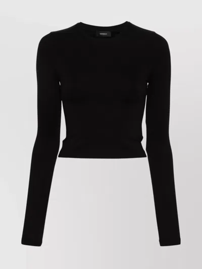 Wardrobe.nyc Jersey Top In Black
