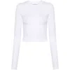 Wardrobe.nyc Opaque Stretch Jersey T-shirt In White