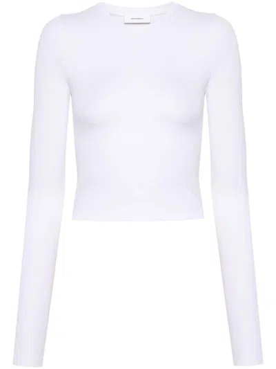 Wardrobe.nyc Fitted Long Sleeve T-shirt In Gray