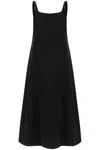 Wardrobe.nyc Flared Poplin Dress With In Black