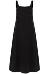 Wardrobe.nyc Flared Poplin Dress With In Black