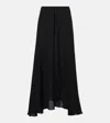 Shop Wardrobe.nyc Wardrobe. Nyc Flared Silk Maxi Skirt In Black